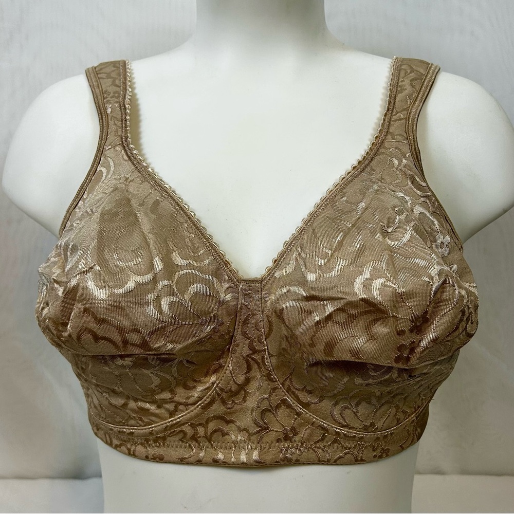 New Playtex 18 Hour Classic Support Beige Wirefree Bra 40C